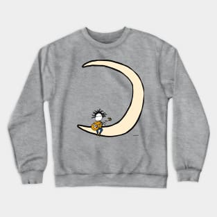 Moon and guitar Crewneck Sweatshirt